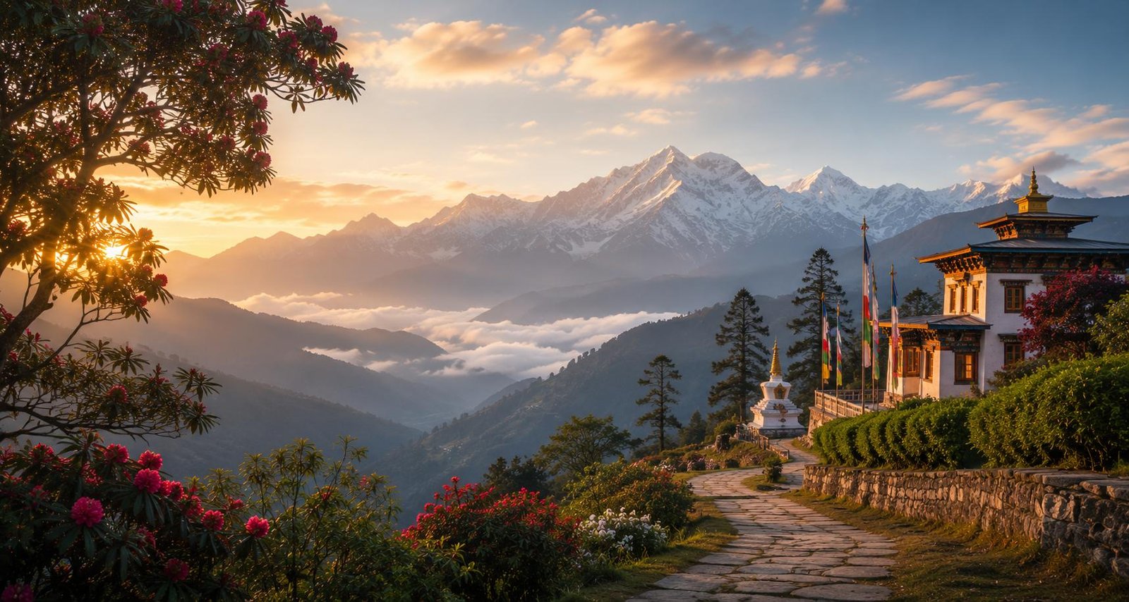 Sikkim Himalayan valleys and mountain travel season